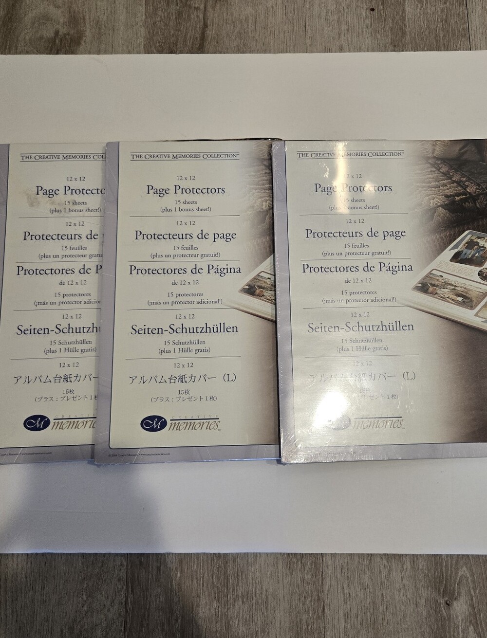 Lot of 3 Creative Memories Page Protectors 12x12 2004 Old Style 48 Sheets Total